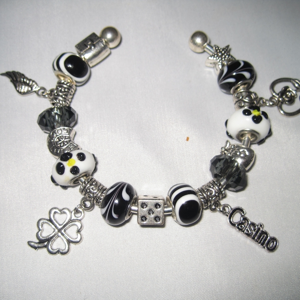 Handmade Silver Plated Charm Bracelet